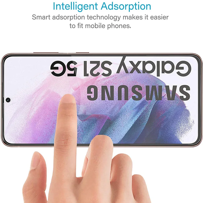 3Pcs Tempered Glass For Samsung Galaxy S21 Plus S21FE Screen Protector 9H 2.5D Phone On Film Protective Glass For Galaxy S21 5G