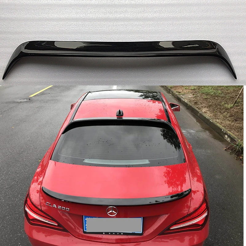 For Mercedes-Benz CLA W117 CLA180 CLA200 CLA250 CLA45 ABS Plastic Painting Color Rear Wing Roof Spoilers Auto Accessories