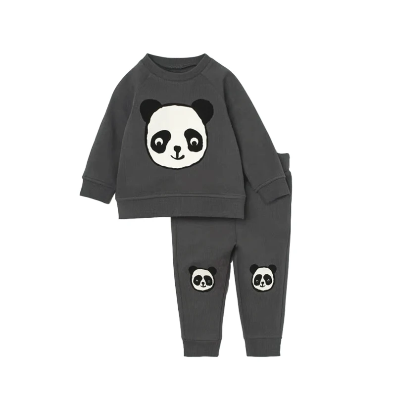 Lovely Cartoon Baby Suits Toddler Long Sleeved Sweatshirt Top + Pant 2Pcs  Spring Autumn Baby Clothes Sets