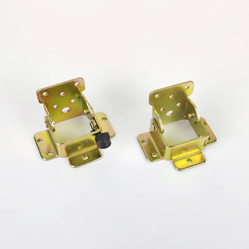 Picture 3: 2PCS Iron Lock Folding Table And Chair Leg Brackets Home Furniture Hinge Bracket Hardware Tools for Easy Assembly
