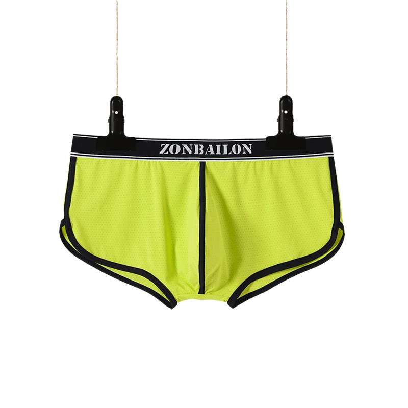 Zonbailon Heren Slipje Duurzaam Sexy Heren Ondergoed Lichtgewicht Comfortabel Gemakkelijk Schoon Man Nylon Onderdrager Boxer Sexy Homn