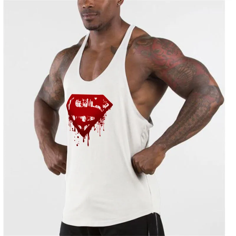 Muscular masculino sem mangas Top Muscular, Singlets Fitness, Roupa Tanque de Ginásio, Camisa Esportiva Treino, Moda Marca