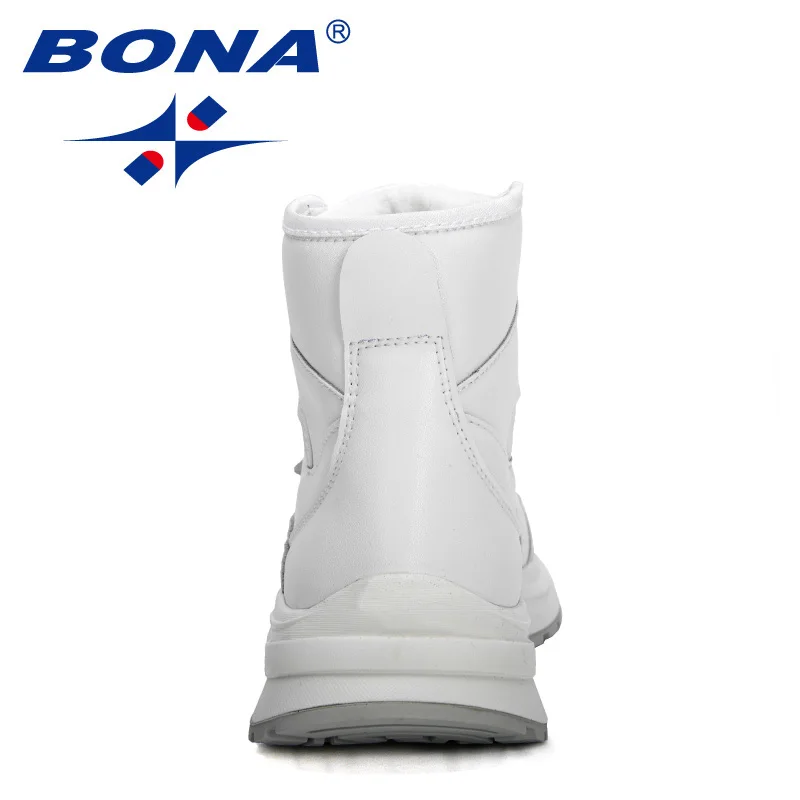 BONA 2022 New Designers High Top Plush Sneakers Women Snow Ankle Boots Ladies Warm Platform Anti-Slip Comfy Footwear Feminimo