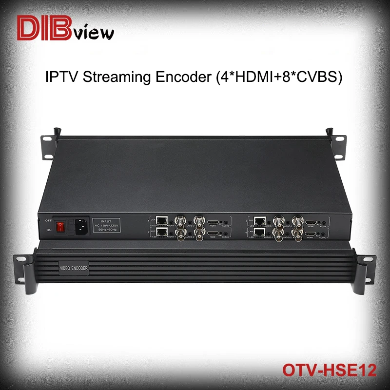 

Dibview Multi-Channel H264 HD HDMI-Compatible SD CVBS AV IPTV Streaming Video Encoder For Education Live HLS RTMP RTSP SRT HTTP