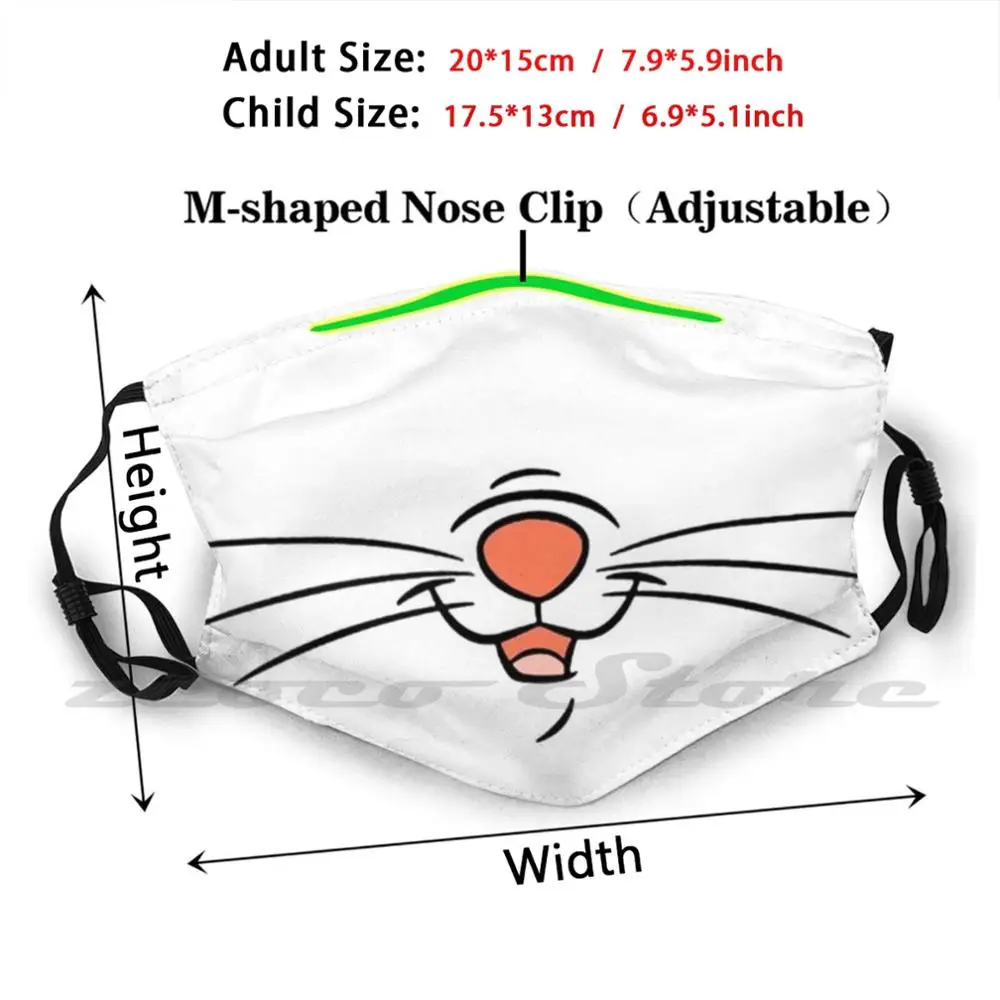 Masque de protection pour chat, filtre lavable, Pm2.5, tendance, sécurité enfant, anti-moustiques