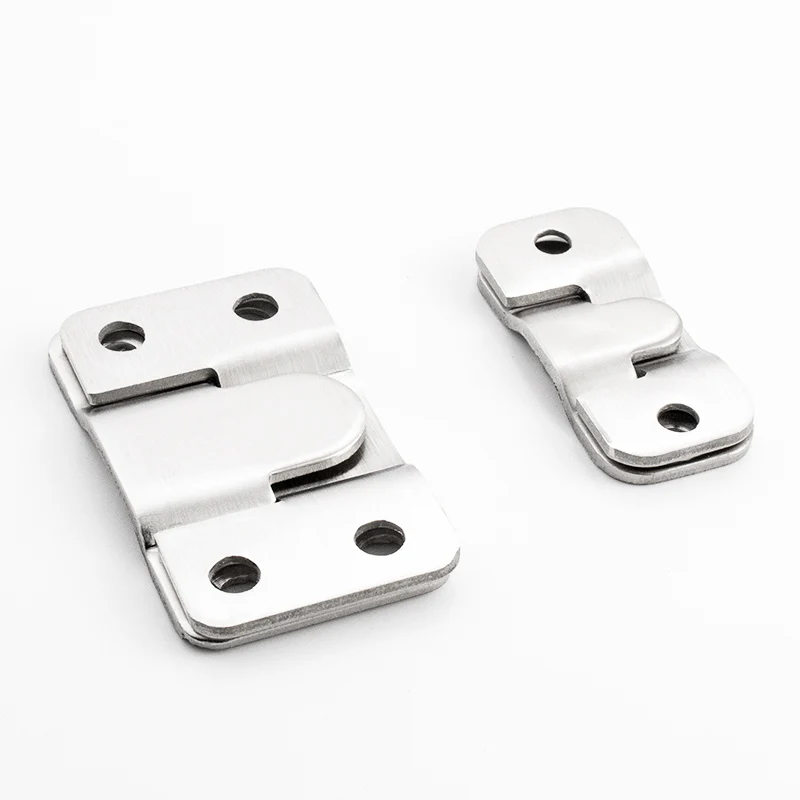 1 set Stainless Steel Heavy Duty Picture Frame Hanger Photo Display Hooks Bed Interlocking Hanging Fasteners Furniture Connector