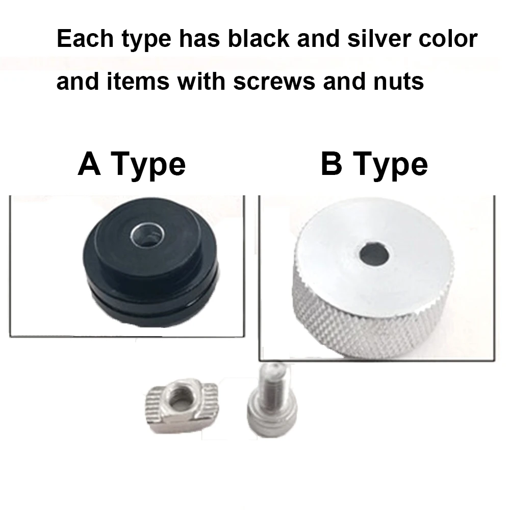 4pcs/lot Aluminum Rod Connector European Standard 2020 Aluminum Profile Foot Pad Anti-vibration and Anti-skid Support Feet