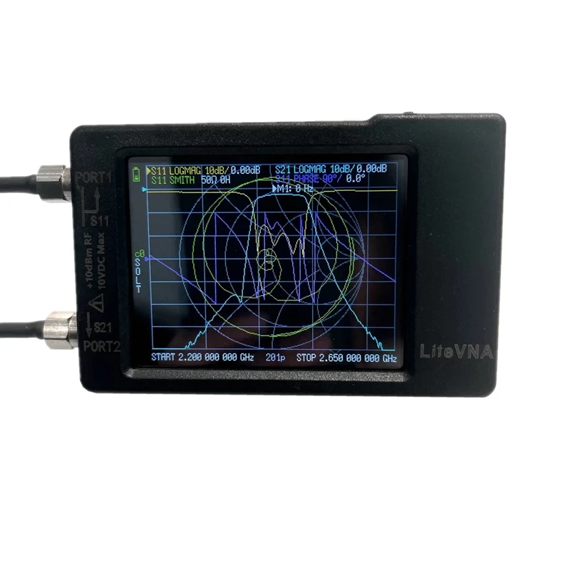 Imagem -03 - Nova Litevna62 50khz6.3ghz Litevna 2.8 Touch Screen Vector Network Analyzer Analisador de Antena hf Vhf Uhf Atualização de Nanovna