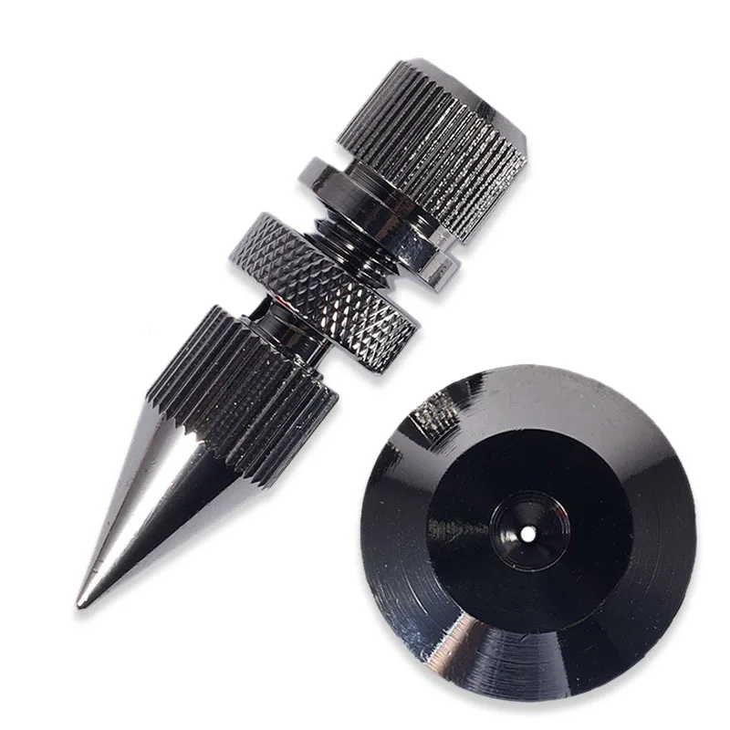 4PCS M8x44 구리 스피커 댐핑 스파이크 증폭기 충격 방지 절연 스탠드 피트 콘 네일베이스 패드 # 2