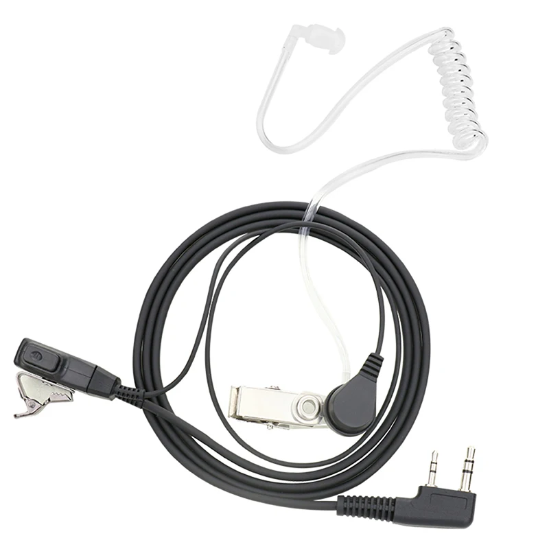 Air Acoustic Tube Headset For Radio Walkie Talkie K Port Earphone PTT With Microphone For UV-5R 888s Guard Earbuds