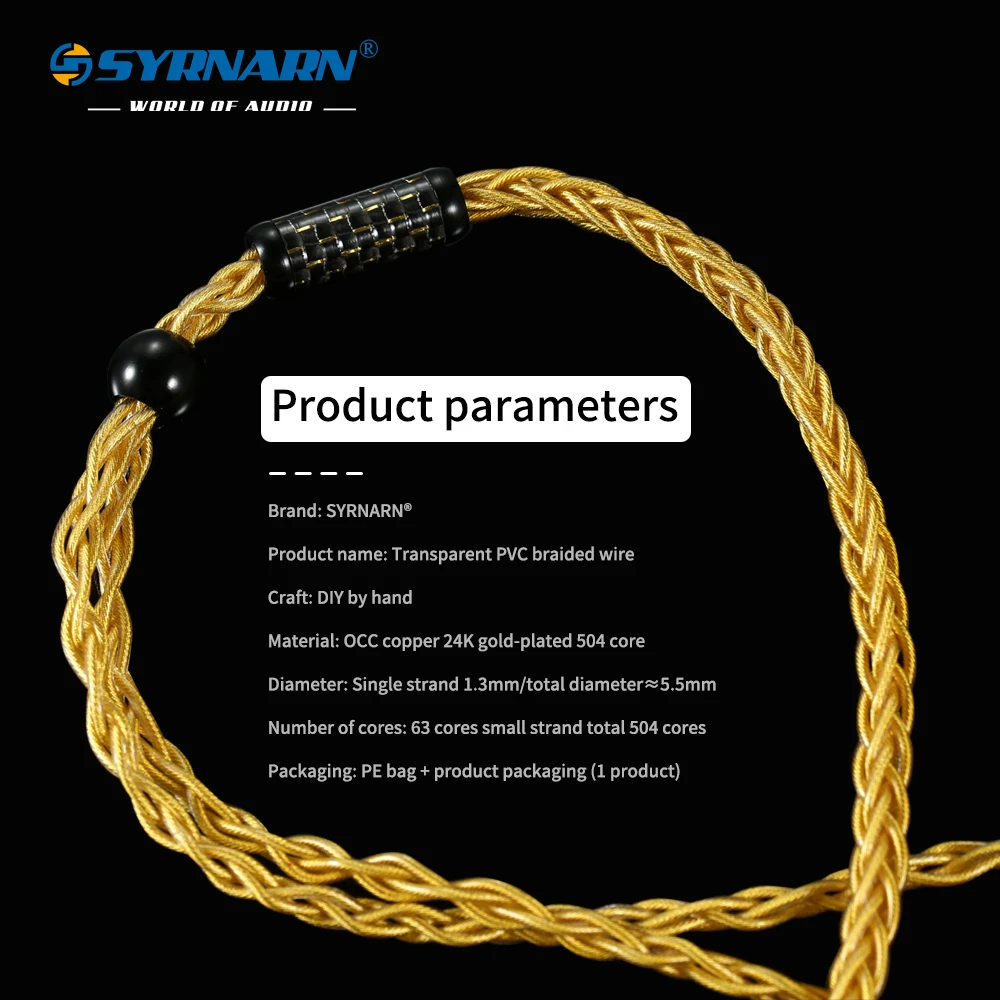 SYRNARN OCC rame 8 core In-ear auricolare cavo di aggiornamento 3.5/4.4MM per audio-technica LS50is 70 LS200 E40 filo fai da te A2DC/MMCX 0.78