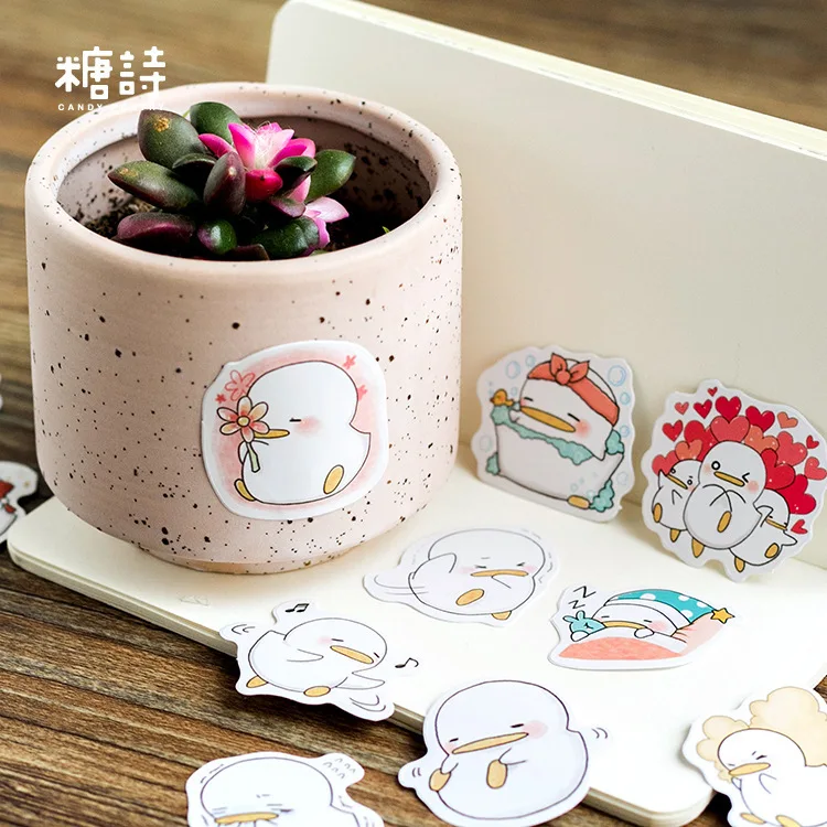 45 Pcs/lot Cute Little Duck Mini Sticker Decoration DIY Scrapbooking Sticker Stationery Kawaii Diary Label Stickers