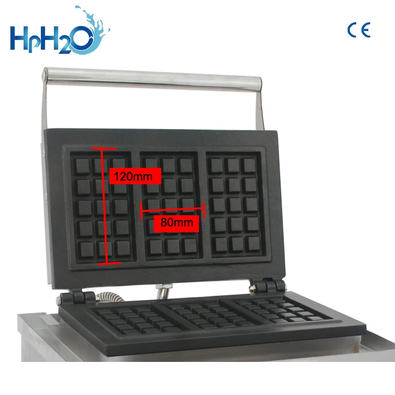 Ce Goedgekeurd 110V/220V Commerciële Elektrische 3 Pcs Bubble Wafelijzer Wafel Baker Cake Oven Douane Ijzer wafel Machine