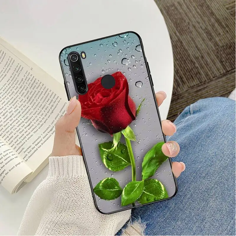 Bright Red Roses Flowers Phone Case For Redmi note 8Pro 8T 9 Redmi note 6pro 7 7A 6 6A 8 5plus note 9 pro case