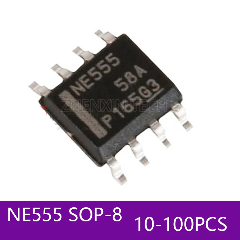 10-100PCS/LOT NE555 NE555DR 555 SOP8 NE555D NE555DT Timers SMD SOP-8 SOP New And Original IC Chipset