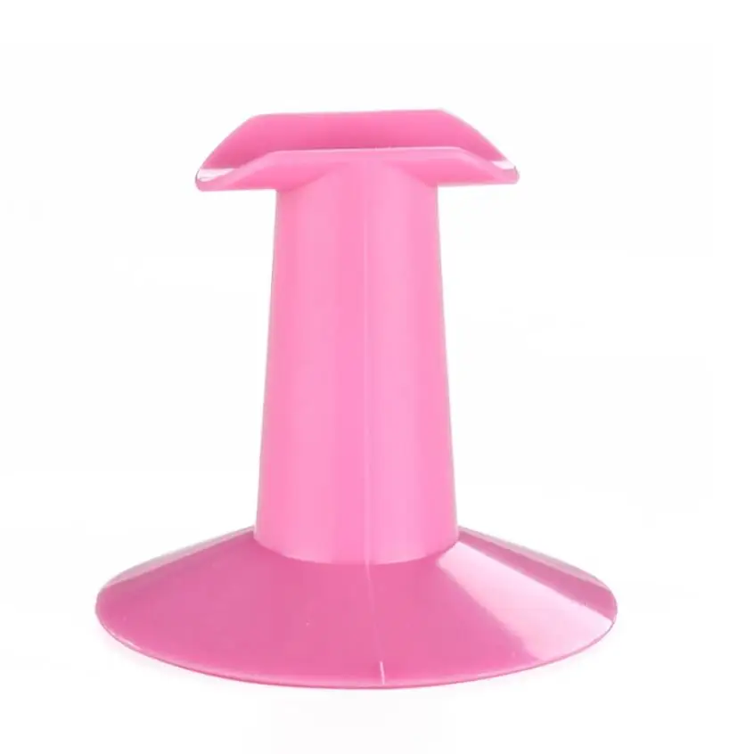 Nail Art Finger Stands Plastic Pink Rest Holder Professional Gel Polish Painting Training Tools Practice for Nail Design T0115