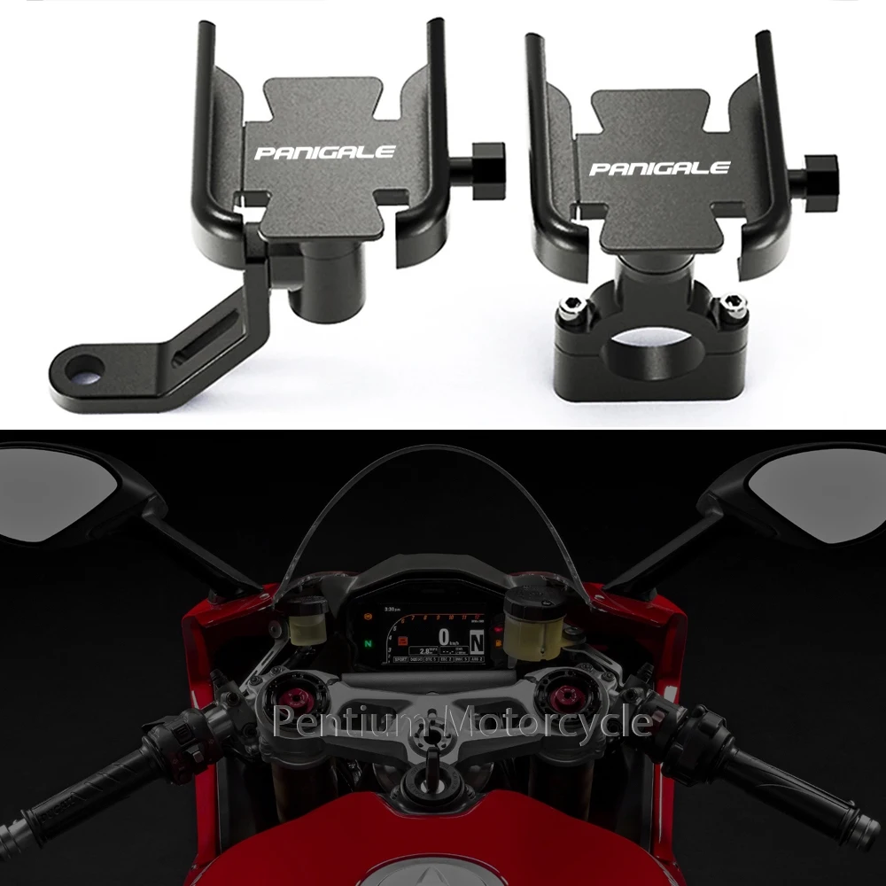 For DUCATI 899 959 1199 1299 Panigale V2 V4 V4S Motorcycle Accessories Handlebar Mobile Phone Holder GPS Stand Bracket