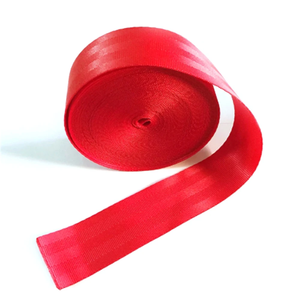 Cinturón de seguridad para coche, 3,6 M roja de cincha, modificado, estándar 3C, certificado, accesorios para coche, gran oferta