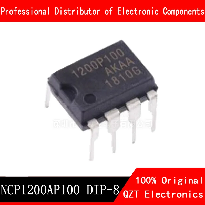 NCP1200P100 1200AP100 NCP1200P100 NCP1200AP100 DIP-8, original, nouveau, en Stock, 10 pièces/lot