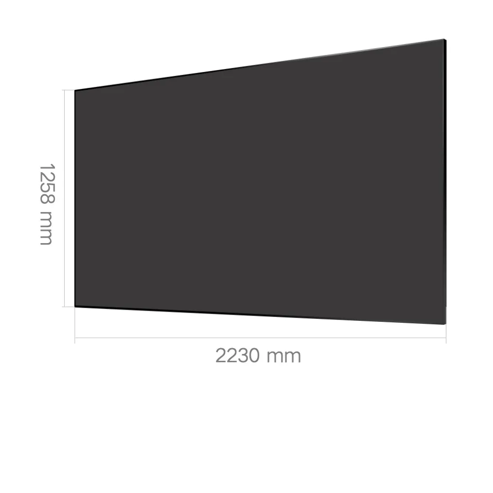 Pantallas de Fresnel de rechazo de luz ambiental, marco de aleación de aluminio de 9mm, 100 \