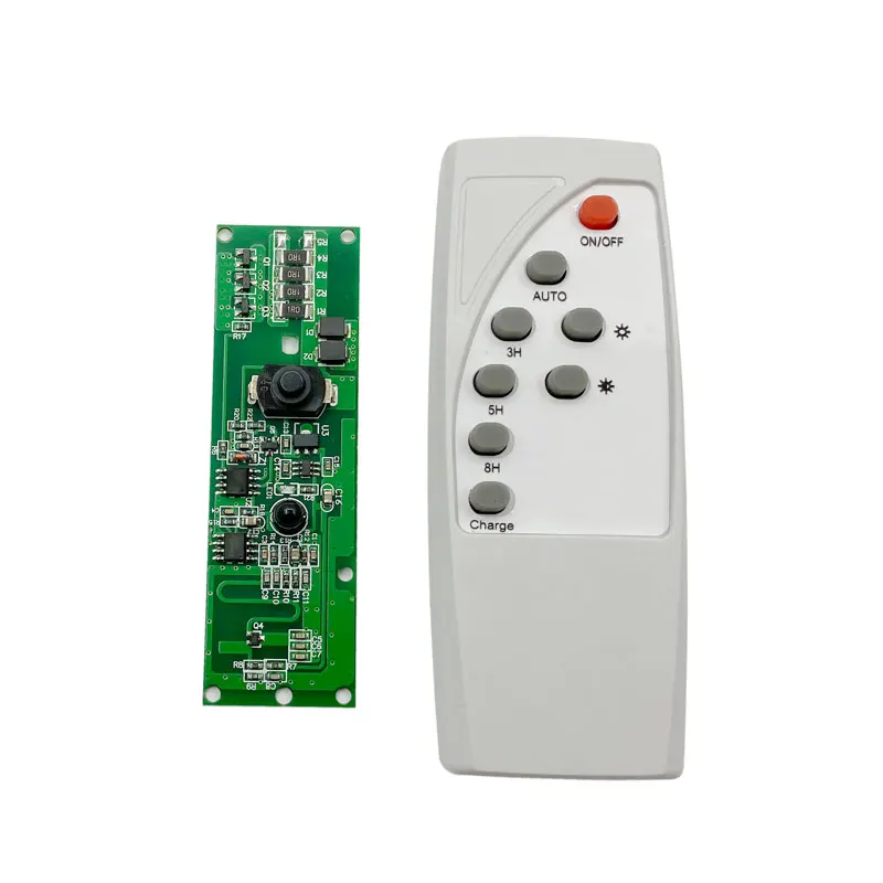 Radar sensing solar remote control lamp circuit board 3.7V solar integrated small street lamp drive board control board