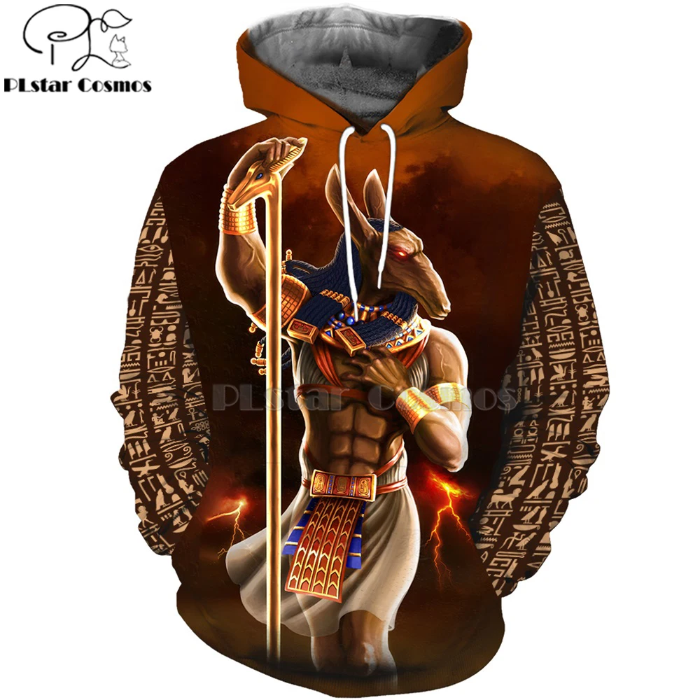 Mysterious retro ancient Horus Egypt goddess Pharaoh totem 3D Printed hoodies/Sweatshirt Women Men Zipper Hoodies Streetwear