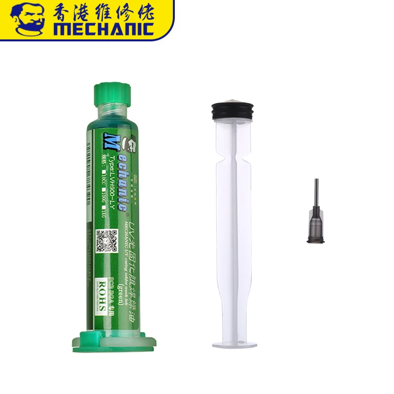 MECHANIC Green Oil UV-Lötmaske PCB BGA Paint Prevent Corrosive Arcing Lötpaste Flussmitteltinte