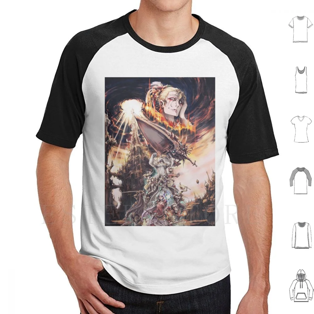 Final Fantasy T Shirt Cotton Men DIY Print Final Fantasy Final Fantasy Vii Final Fantasy Vi Final Fantasy V Final Fantasy Iv