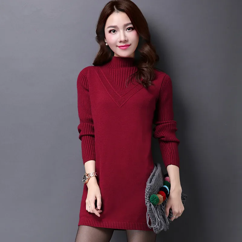 

Women's Turtleneck Autumn Winter Sweater Knitted 2020 Fashion Slim White Long Sleeve Women Sweaters And Pullovers WXF547