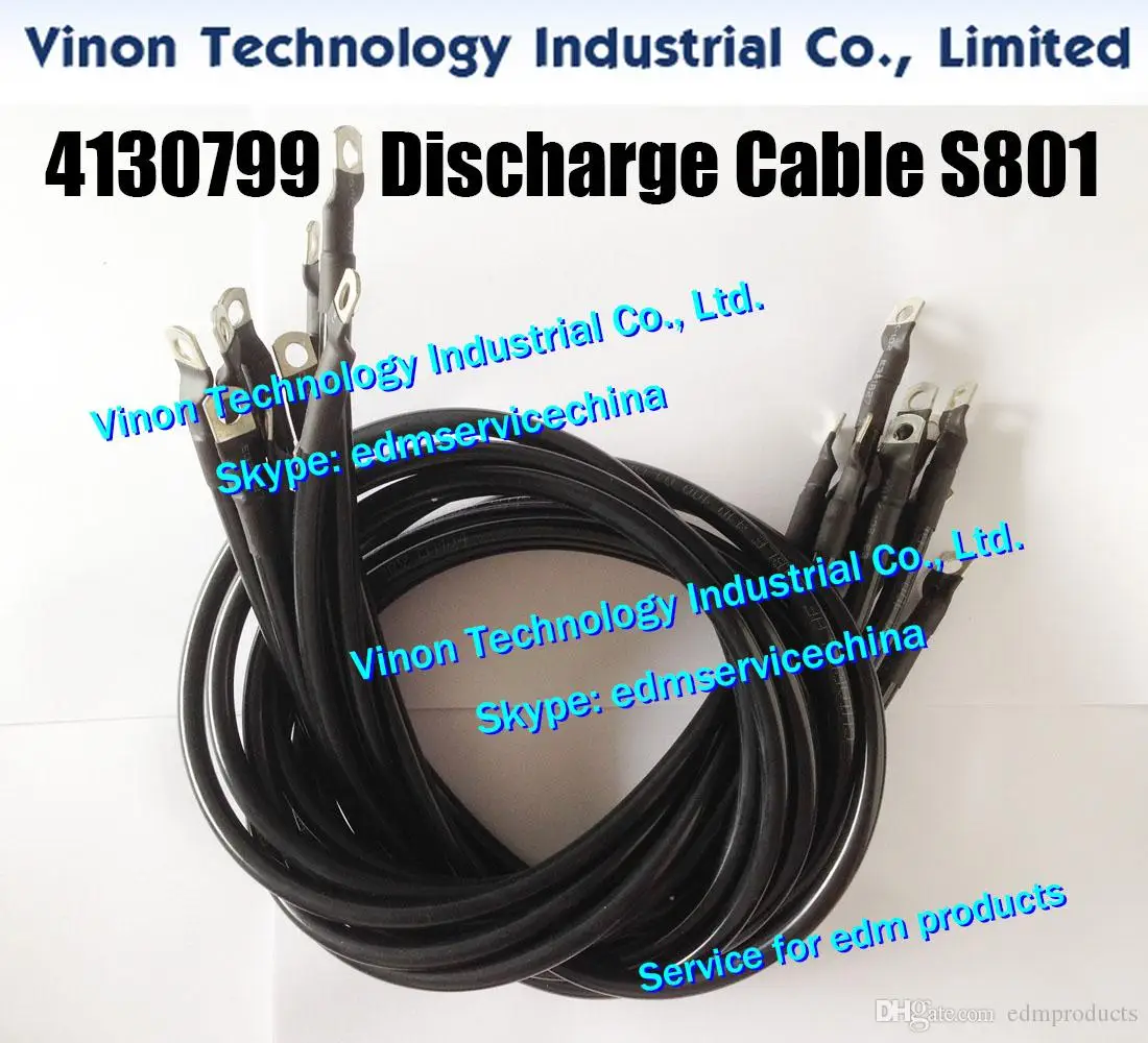 (6pcs/bag) 4130799 A350W Discharge Cable L=900mm S801 for Sodic JL,G,EPOC,AW,BF,PGW,AP,A,AQ Wire Cut machine 0250729 power cable