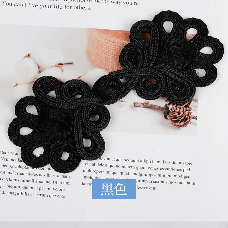 New Fashion Handmade Gold Silk Gold Black Buttons DIY High Quality Coat Dress Suit Decoration Buttons