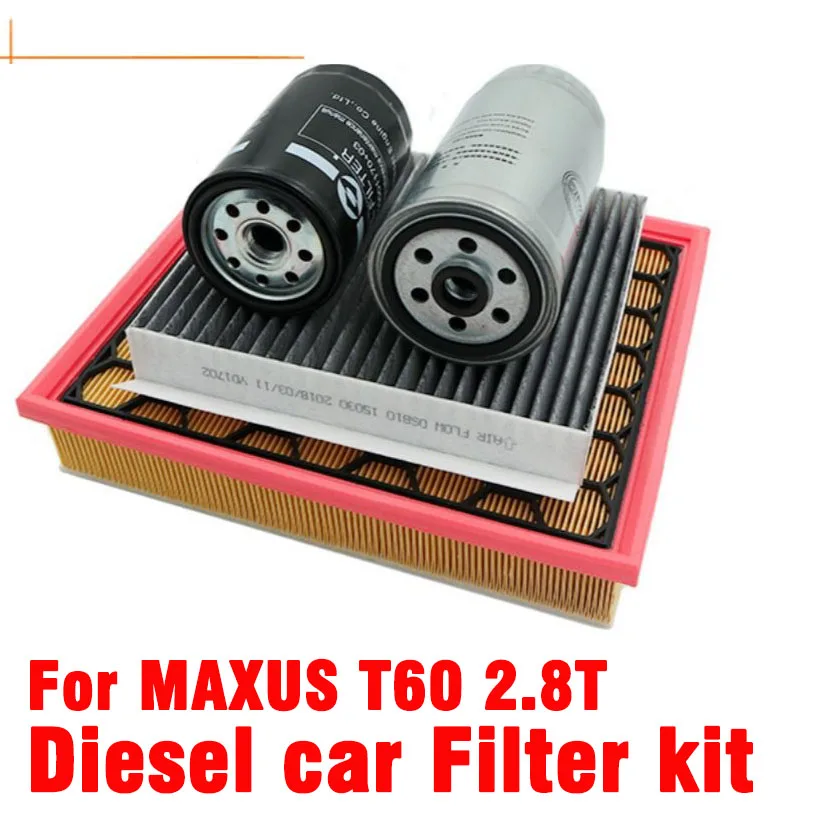 

2.8T Diesel car Filter kit for LDV MAXUS T60 air filter/Diesel filer/Oil filter/Air conditioning filter Maintenance kit