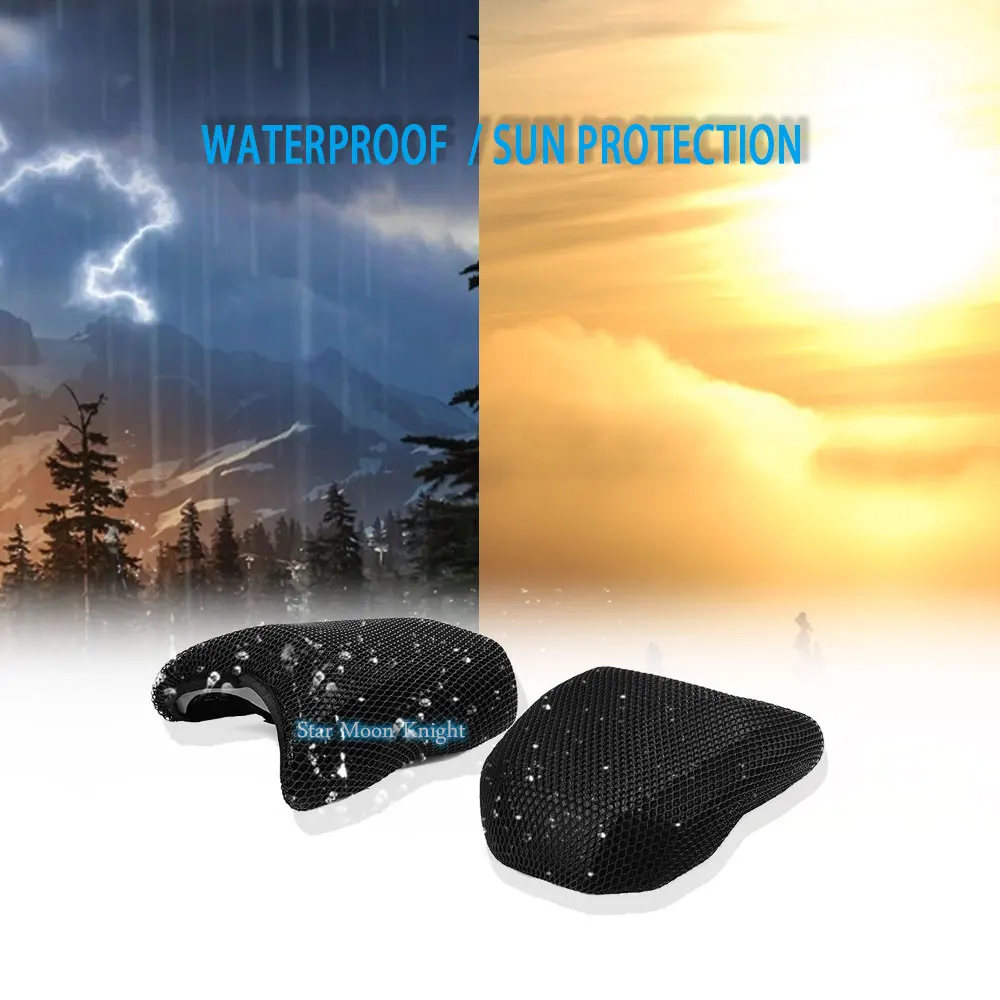 For Kawasaki Z900 Z 900 ABS Anti-Slip 3D Mesh Fabric Seat Cover Breathable Waterproof Motorcycle  Scooter Seat Covers Cushion