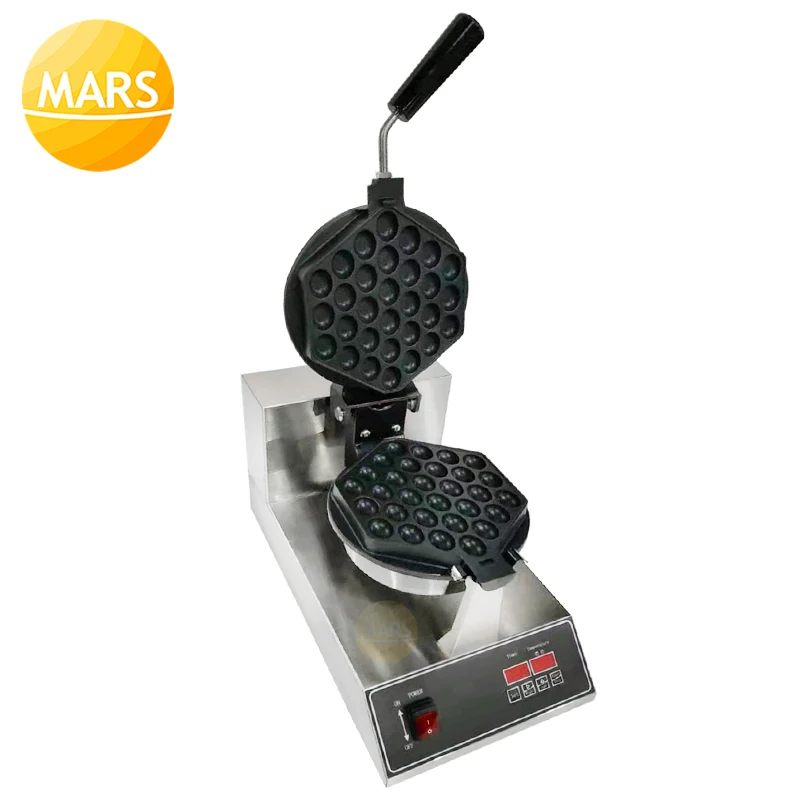 Commercial Rotary Egg Bubble Waffle Maker 220V 110V Hong Kong Eggettes Waffle Iron Machine in Kitchen Equipment