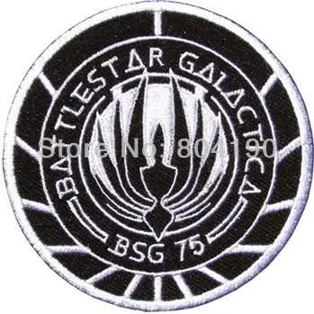 Battlestar Galactica BSG-75 Officer Uniform Movie Embroidered LOGO Iron On Patch/badge for NC