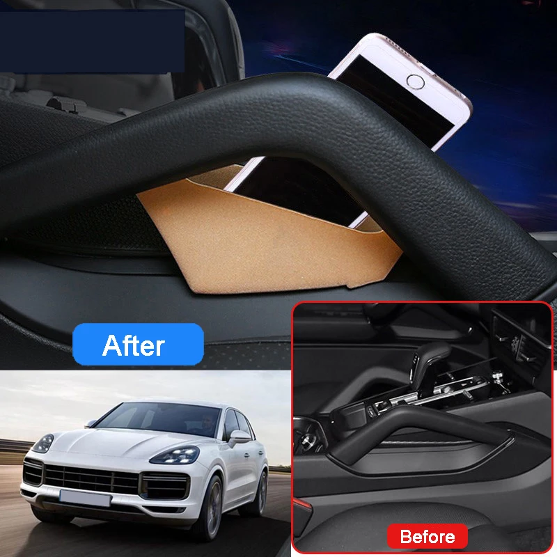 Car Accessories for Porsche Cayenne 2019 2020 2021 2022 Plastic Interior Car Seat Seam Storage Box Organizer Tray Holder 2pcs