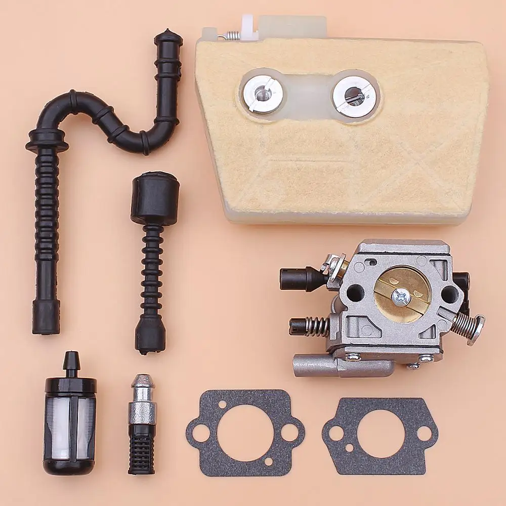 Carburador para motosierra Stihl 038, MS380, MS381, línea de ajuste de aceite y combustible de aire, 1119, 120, 0650, 1119, 120, 1607