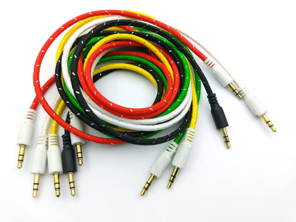 1 pieza 1M 3,5mm estéreo macho a estéreo macho Mini Jack conector de Audio