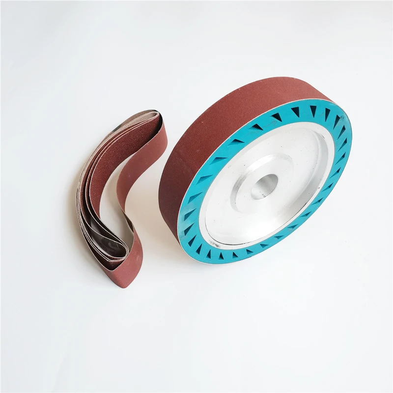 

200*40mm ID 32mm Centrifugal Rubber Elasticity Wheel 8" Expander Wheel for Sanding Belt on Grinder