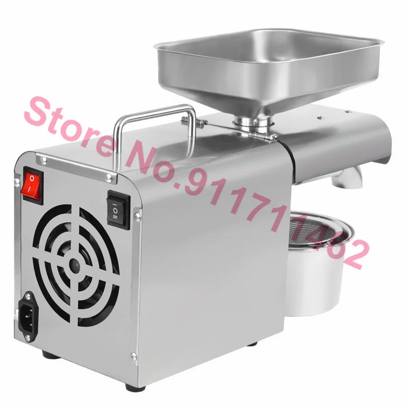 ضاغط الزيت الذكي التحكم في درجة الحرارة التلقائي ماكينة عصر زيت الفول السوداني زيت السمسم مستخرج 110 فولت/220 فولت