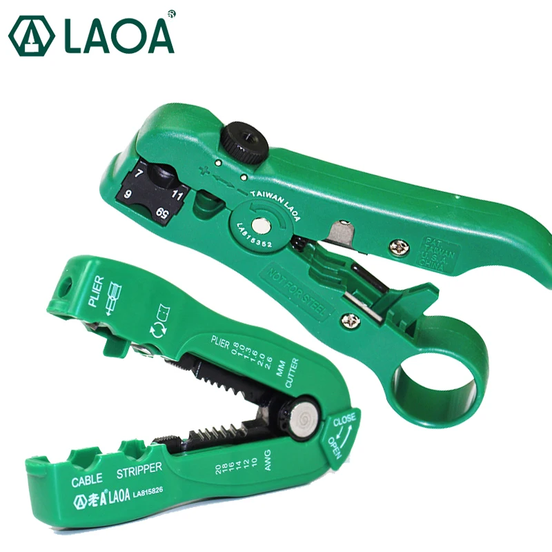 LAOA Multifunctional Wire Stripper Coaxial Cable Stripper Network Stripping Tool Electrical stripper tool