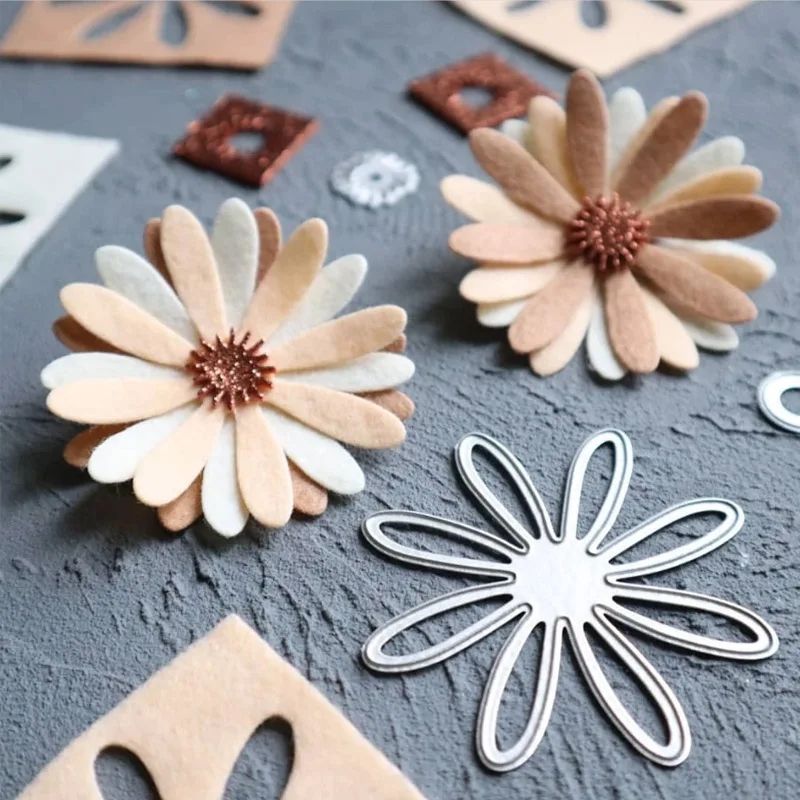 New Flower Dies Stencil Punch Metal Cutting Dies Scrapbooking Album Paper Cards Decorative DIY Crafts Embossing