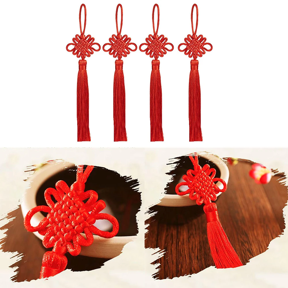 Feng Shui Chinese Lucky Knot Tassel China Mascot Lucky Charm Prosperity Protection Talisman Good Fortune New Year Decorations