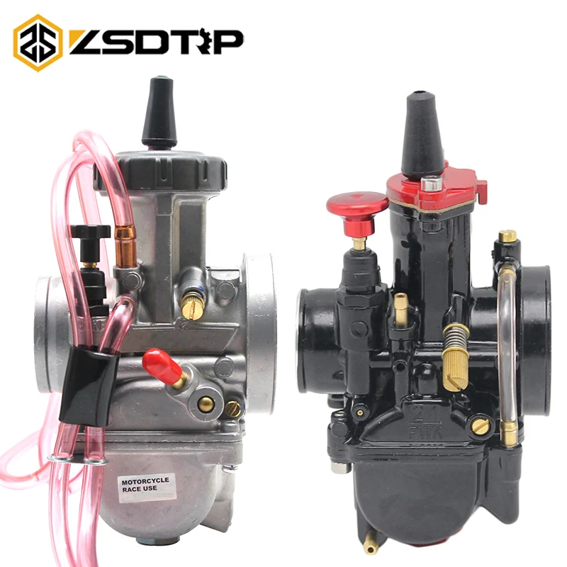 ZSDTRP uniwersalny duży motocykl wyścigowy PWK Keihin gaźnik modyfikuj 33 34 35 36 38 40 42mm pasuje do silnika 200cc do 500cc