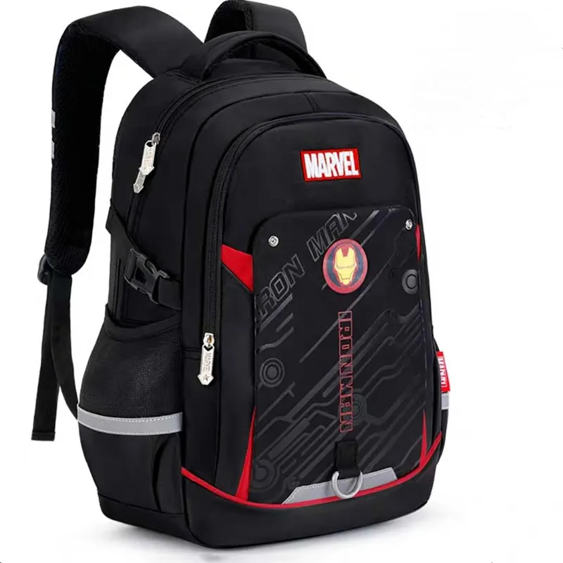 Disney-mochila escolar ligera para niño y adolescente, morral de gran capacidad, resistente al agua, iron man, Capitán América, novedad