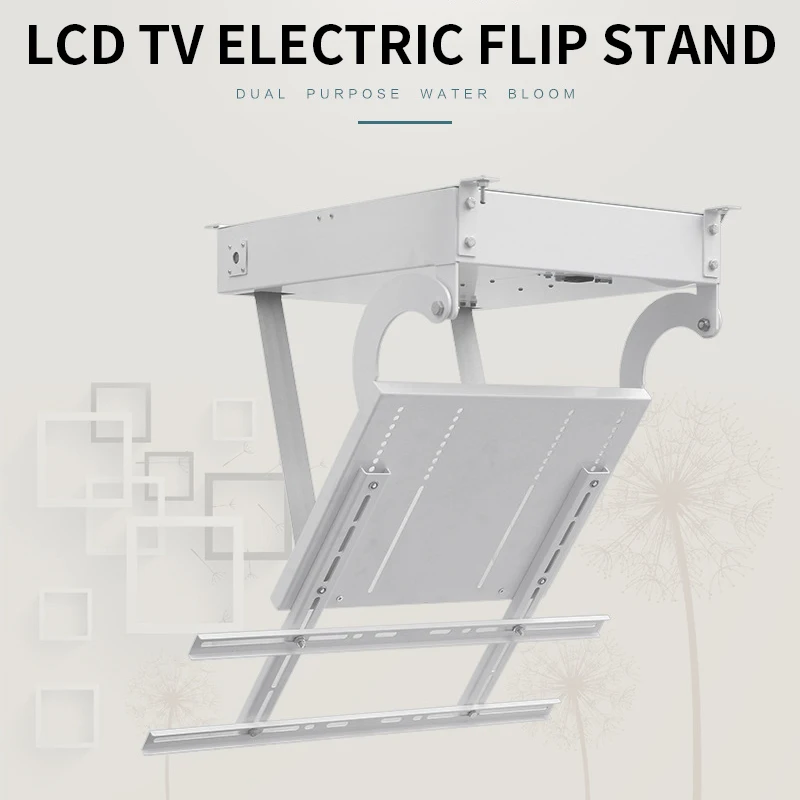 32-55 LCD TV electric flip stand 220V remote control lift hanger ceiling telescopic hanger TV stand 32-55 inch TV