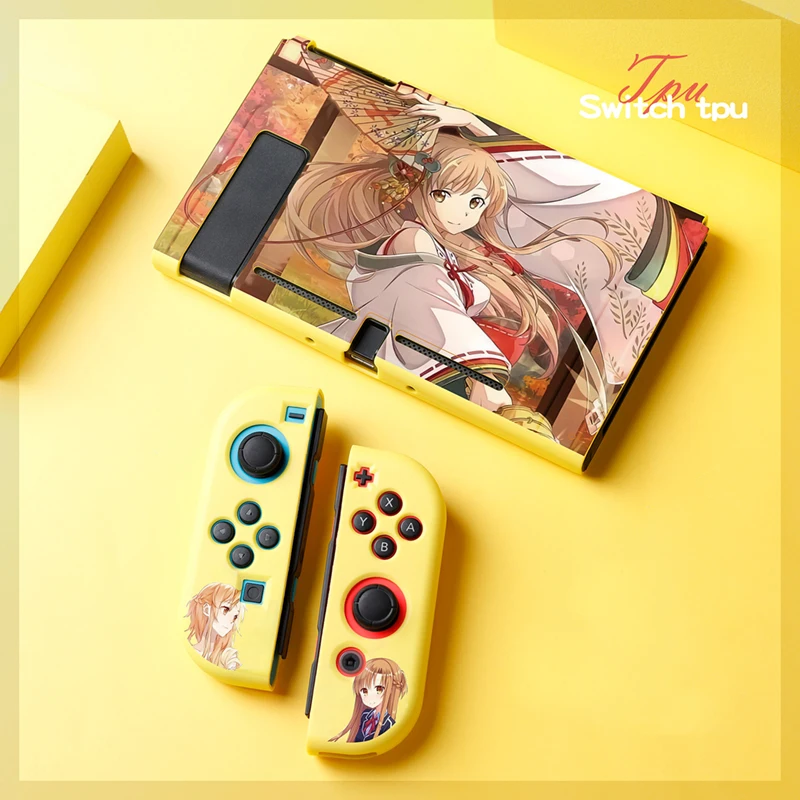 

Anime Cartoon TPU Soft Protection Shell Case For Nintendo Switch game Console Back Cover Shell For Nintend Switch Accessories