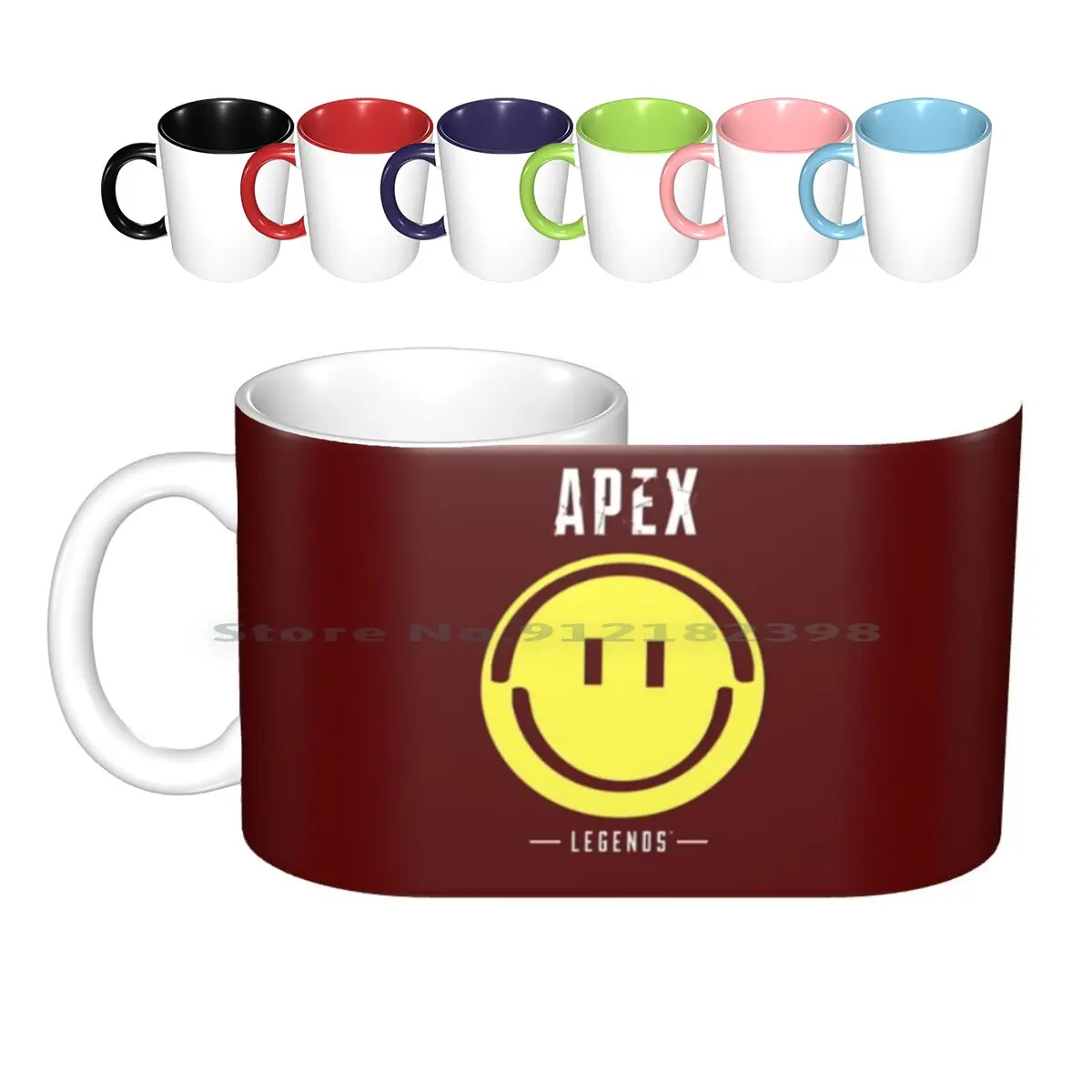 Apex Legends-Happy Pathfinder Ceramic Mugs Coffee Cups Milk Tea Mug Apex Legends Apex Legends Battle Royale Gaming Games Apex