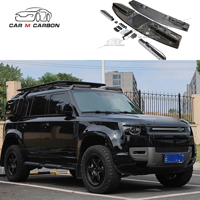 

For Defend 90 110 front roof spoiler top wing carbon fiber front wing defend 90 dry carbon fiber Roof spotlights rear wing