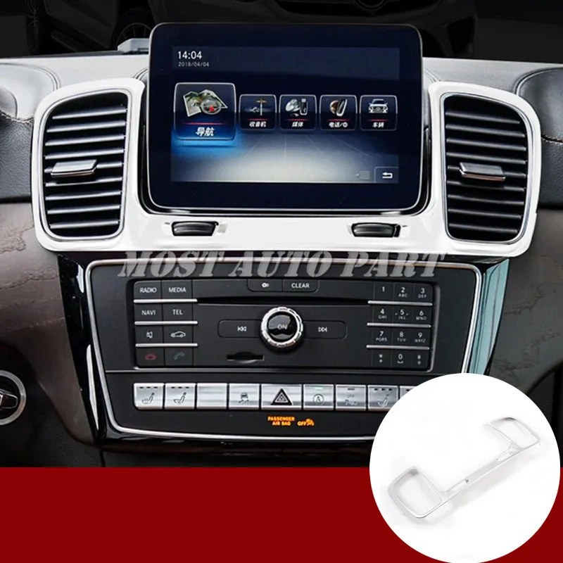 Inner Console Air Vent Outle Trim Cover For Benz GLE W166 Coupe C292 2015-2019  Black/Silver Car Decoration